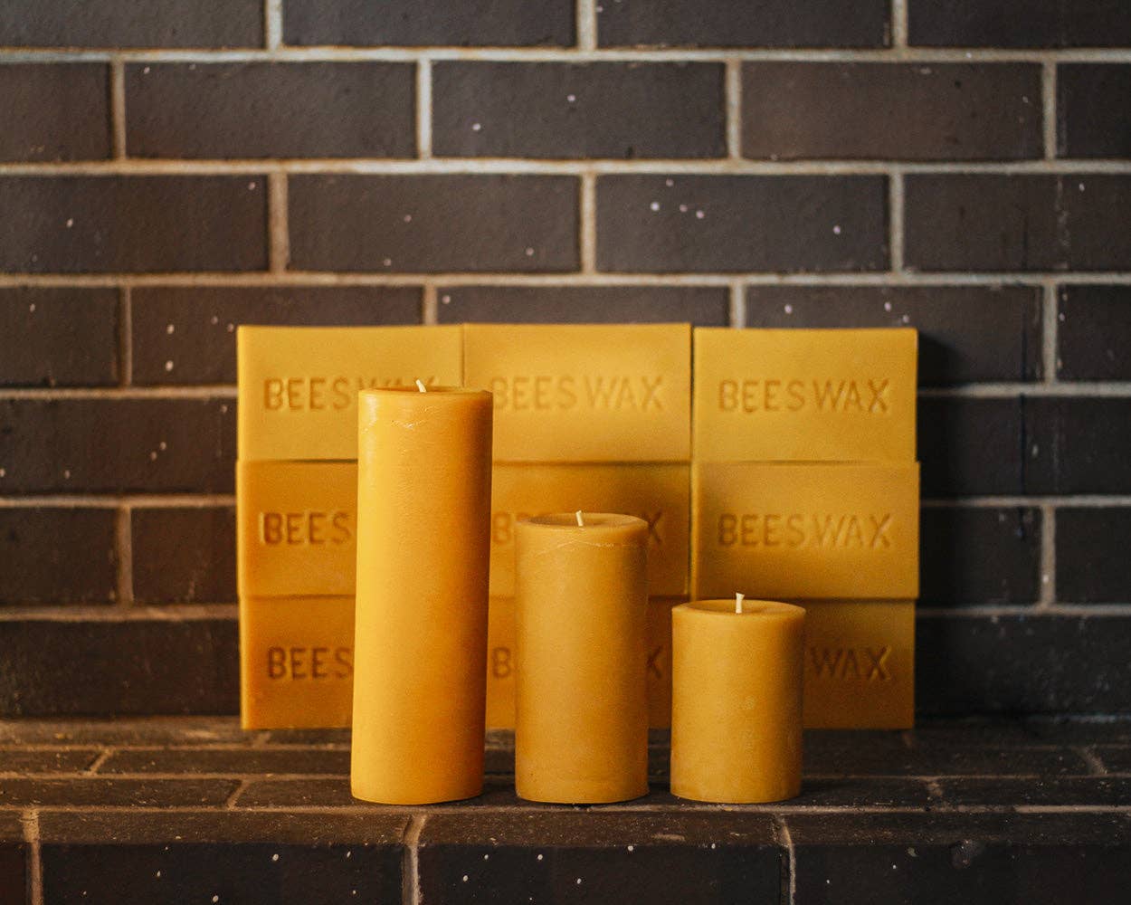 3" Classic Pillar Candles | Pure Beeswax Candles