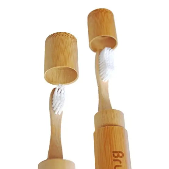 Adult Bamboo Toothbrush Travel Case