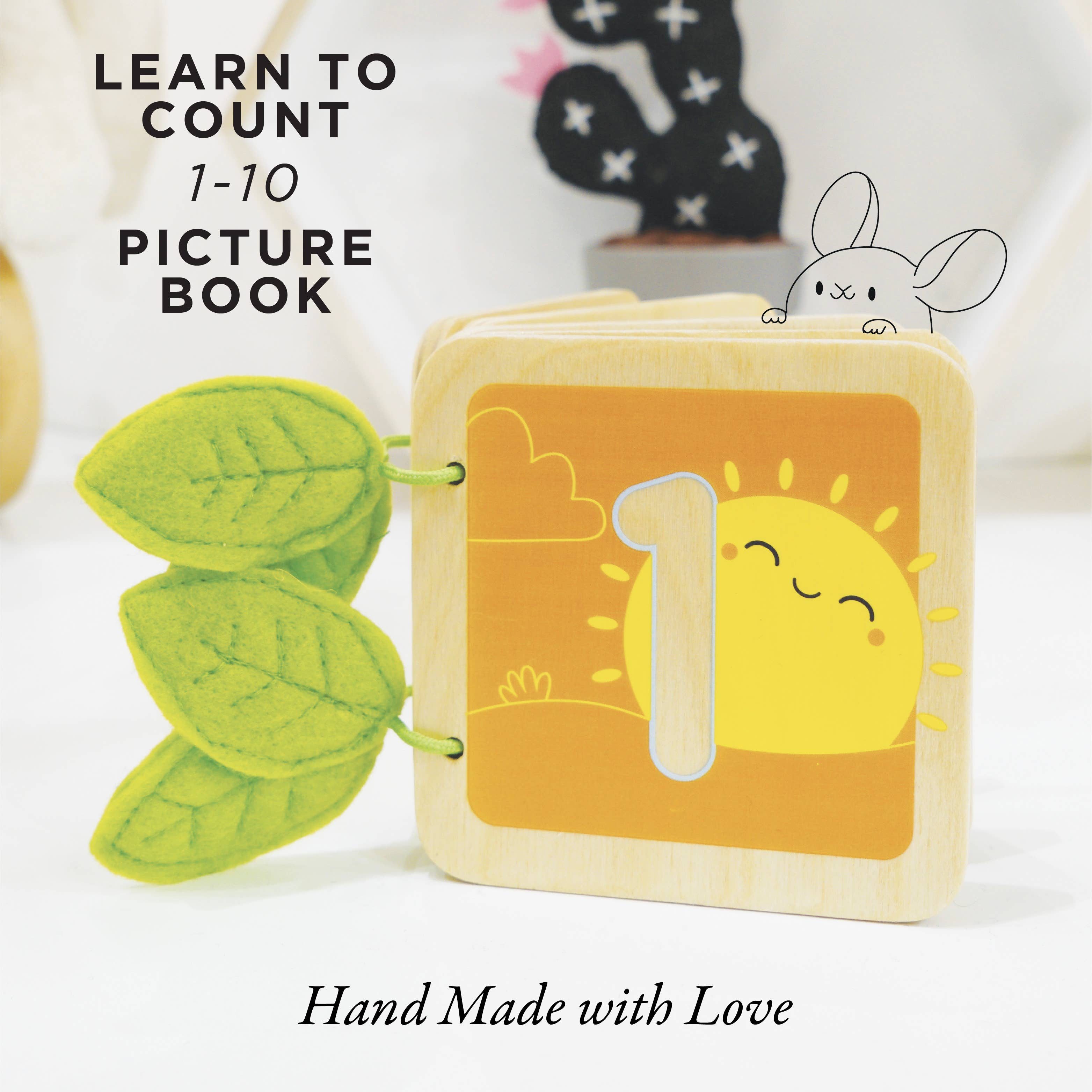 Wooden Counting Book "123" | Nature-Inspired Early Learning Toy