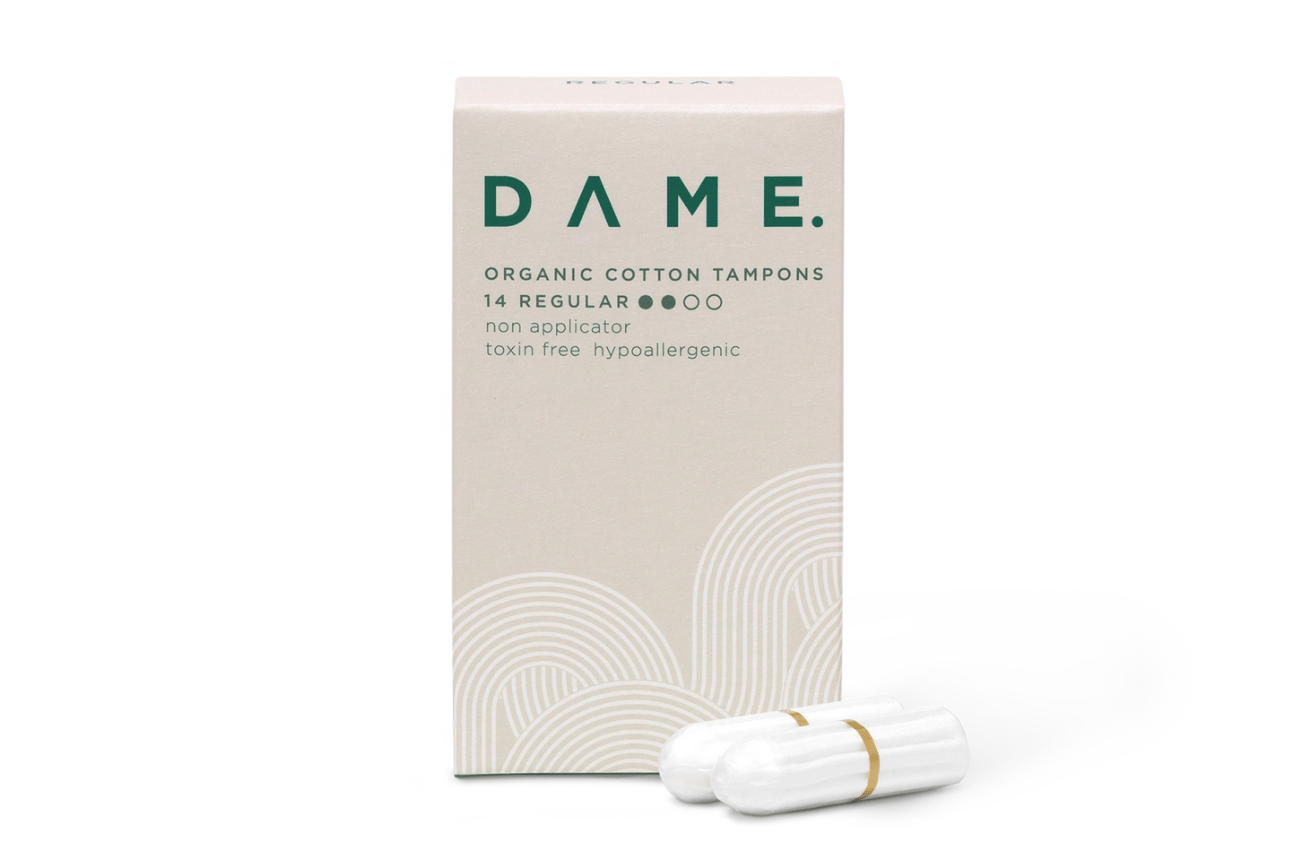 DAME Organic Cotton Tampons (14-Pack)