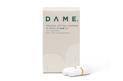 DAME Organic Cotton Tampons (14-Pack)