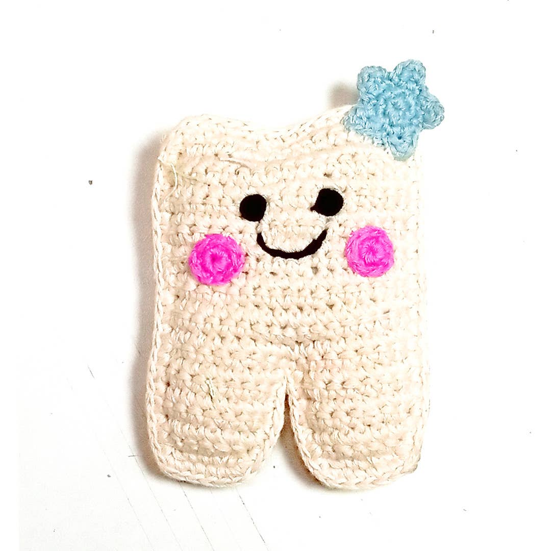 Handmade Crochet Tooth Fairy Plush | Pebble