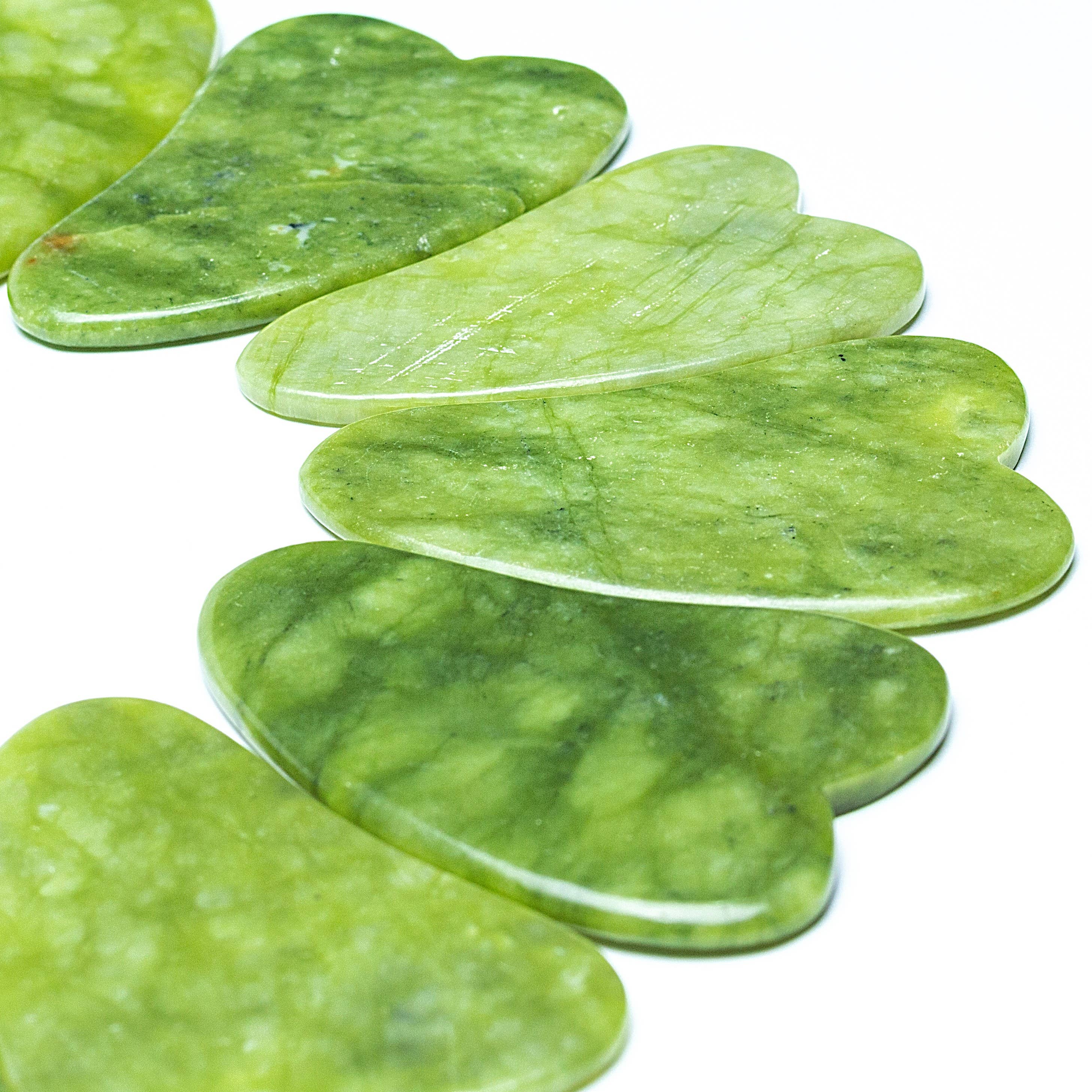 Gua Sha Stone Facial Massage Tool- Jade