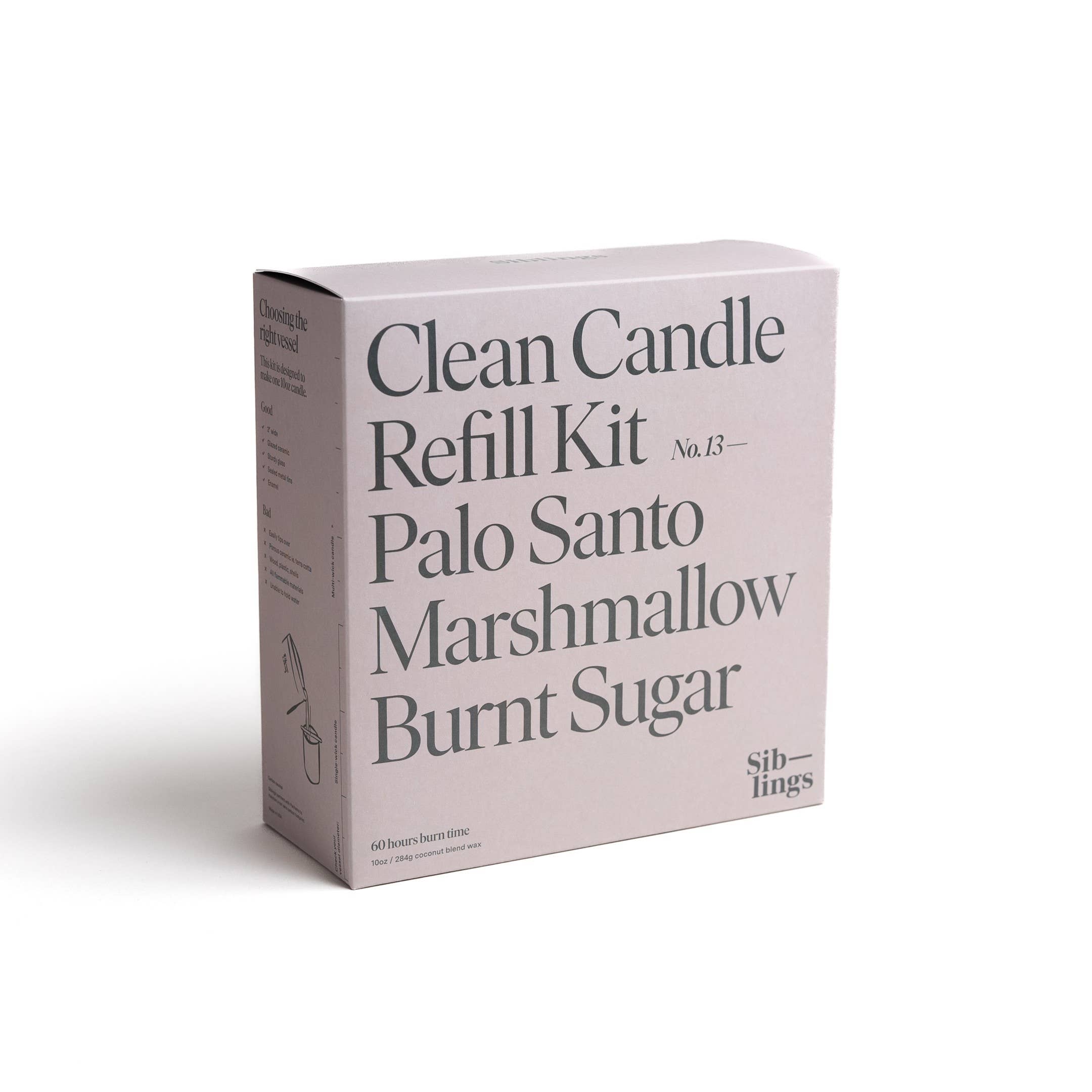 No 13 — Palo Santo, Marshmallow Cream, Burnt Sugar | Candle Refill