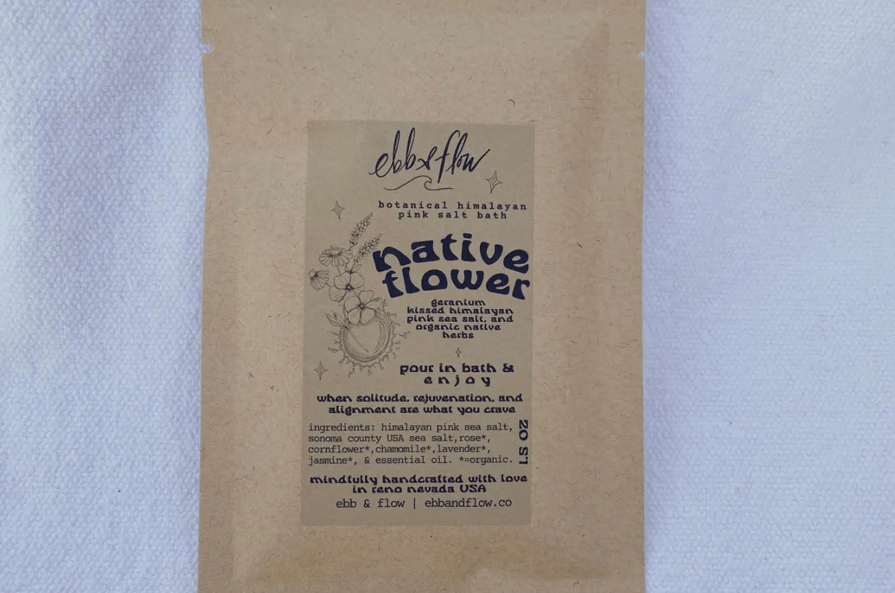 Ebb + Flow Native Flower Bath Soak Packet
