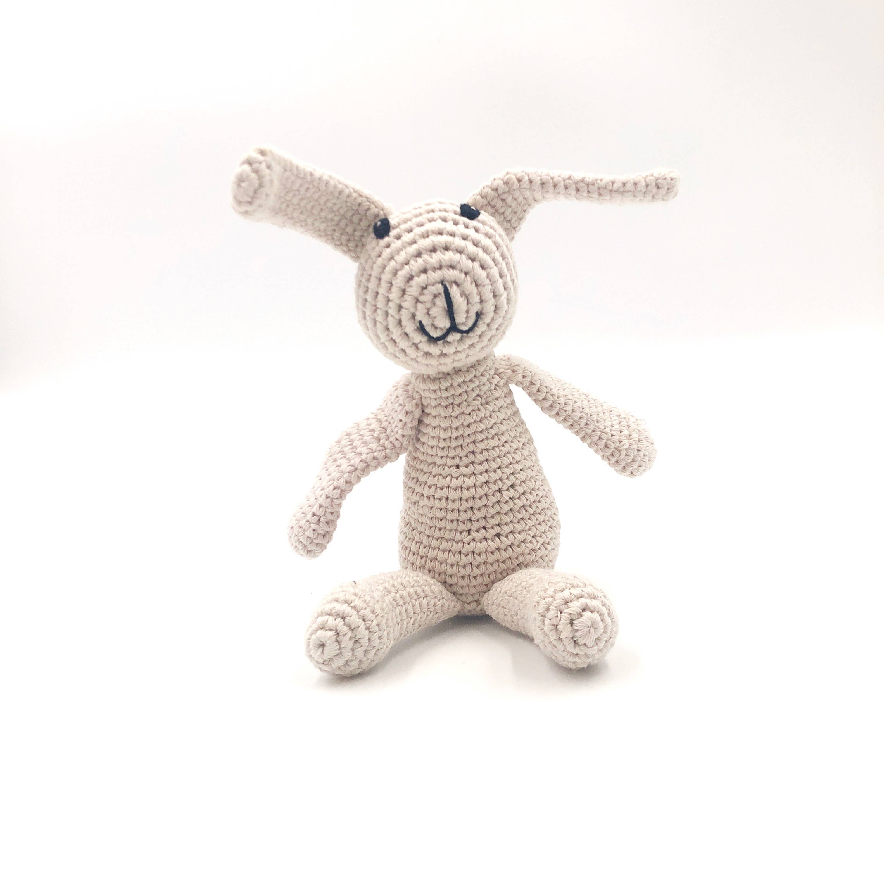 My First Bunny Organic Baby Rattle | Pebble