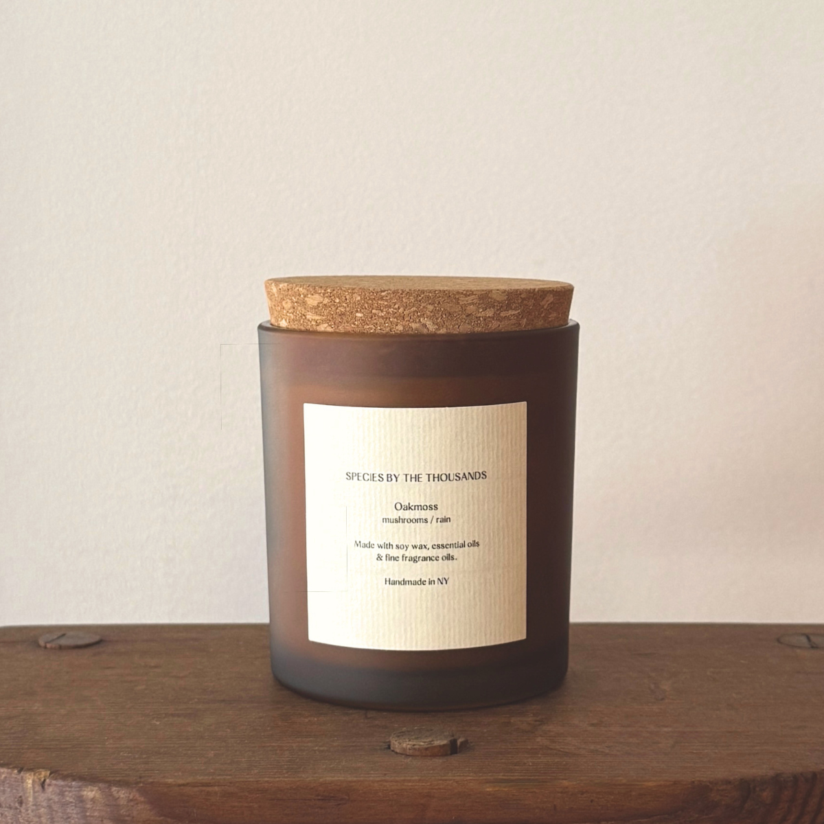 Handcrafted Soy Candle | Oakmoss + Mushrooms + Rain