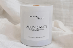 Haven and Flux Abundance Scented Soy Candle