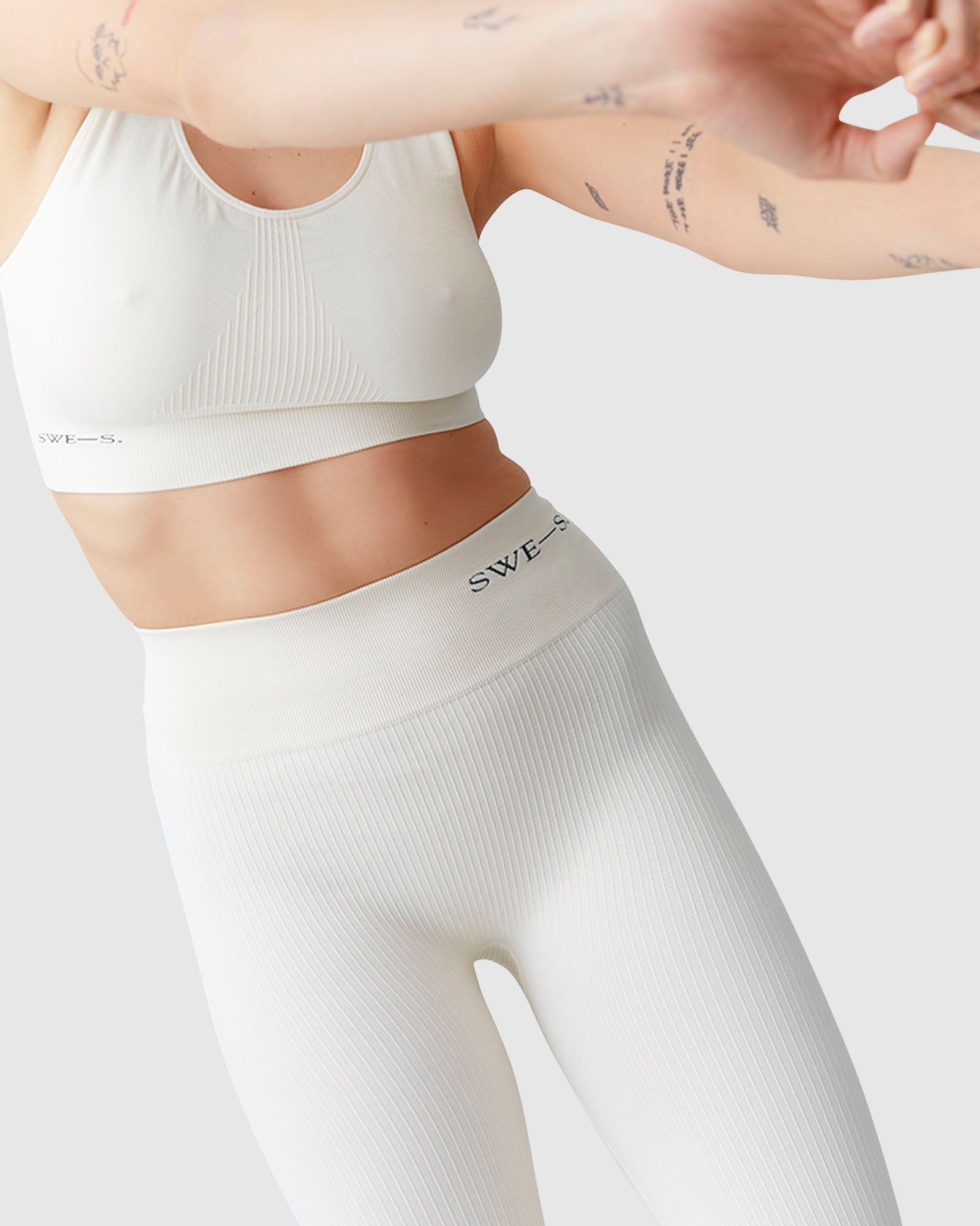 Wilma Rib Crop Top - Vanilla