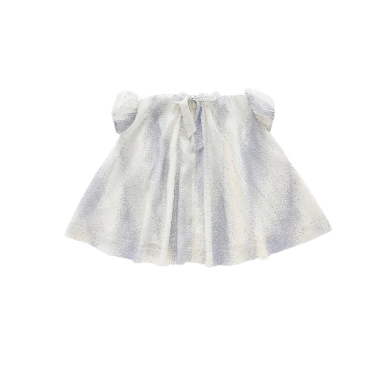 Tent Dress with Puff Sleeves - Cream