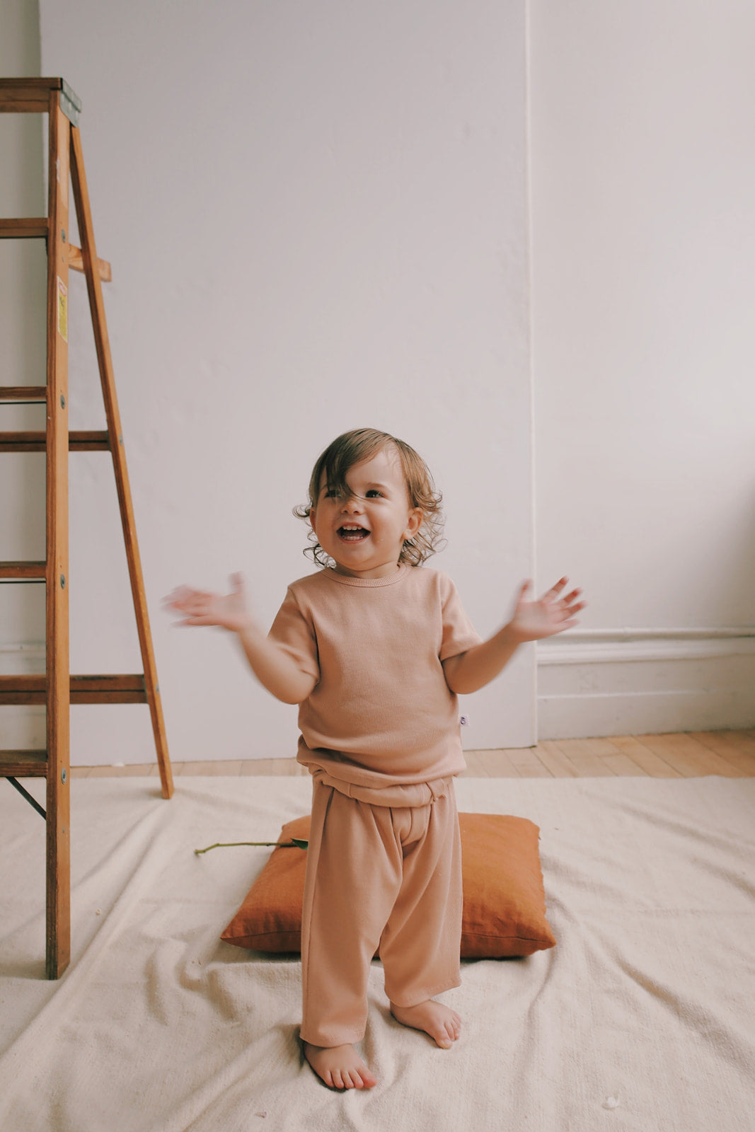 Organic Pima Cotton Kids Tee - Pink