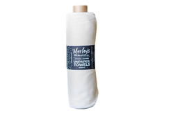 Marleys Monsters Natural- Organic Rolled Unpaper Towels Set - 12 pack over Kraft Tube