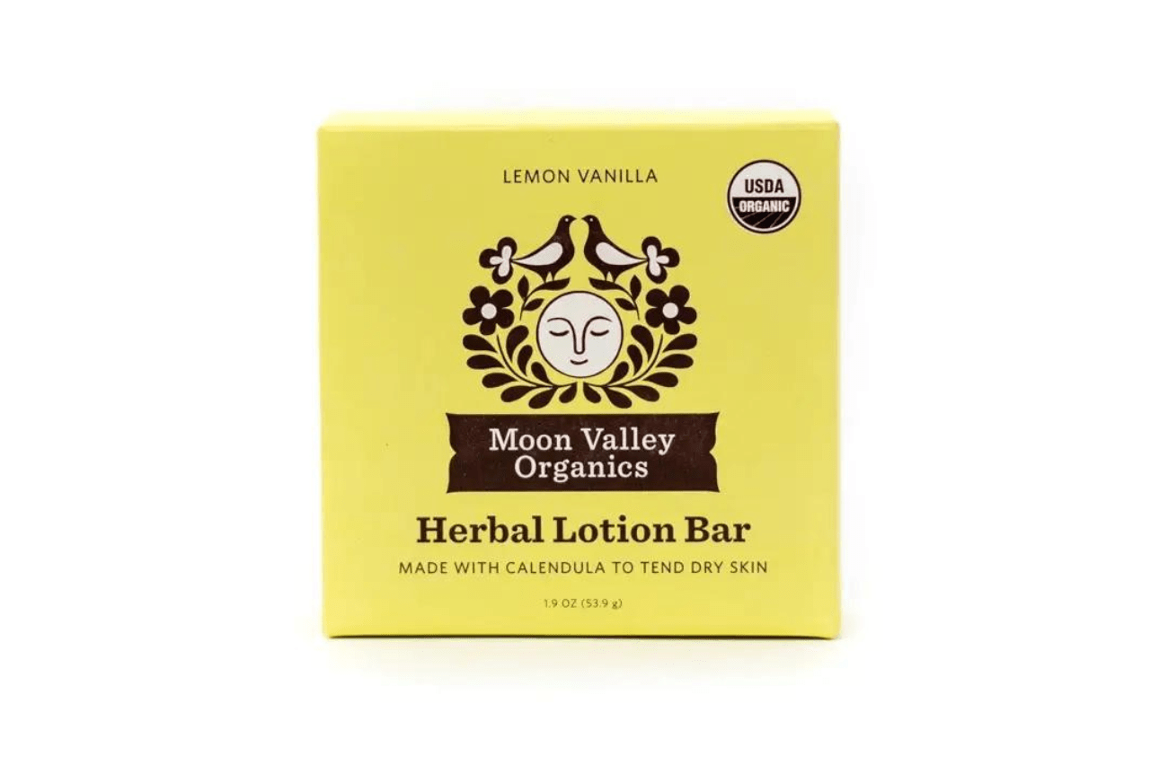 Moon Valley Organics Lemon Vanilla Herbal Lotion Bar