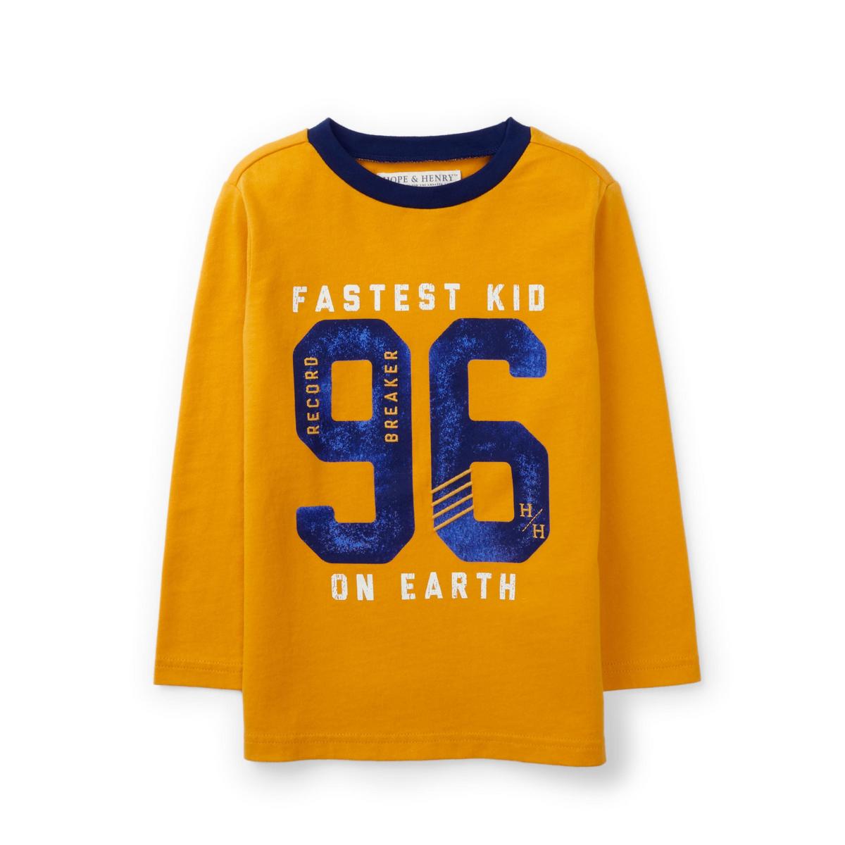 Long Sleeve Graphic Tee - Gold