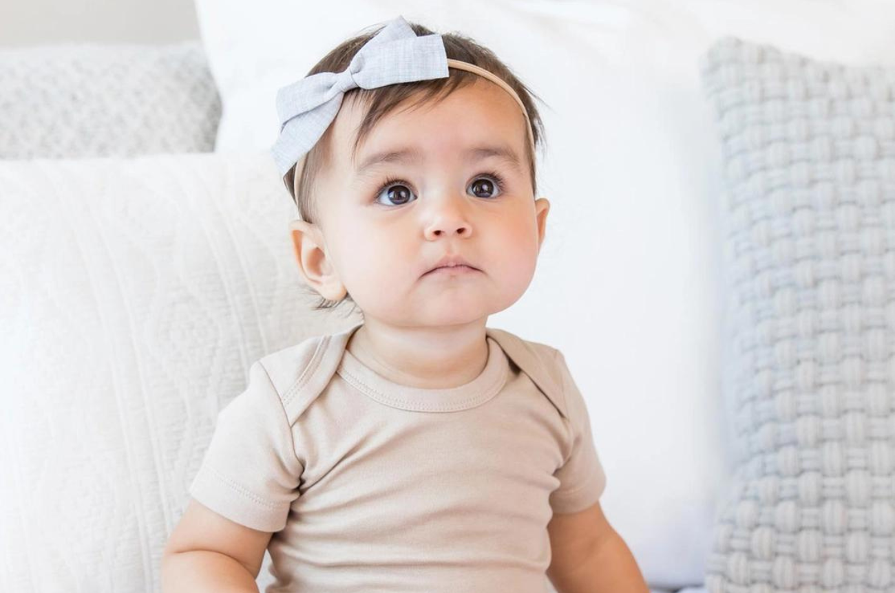 Organic Cotton Short-Sleeve Baby Onesie