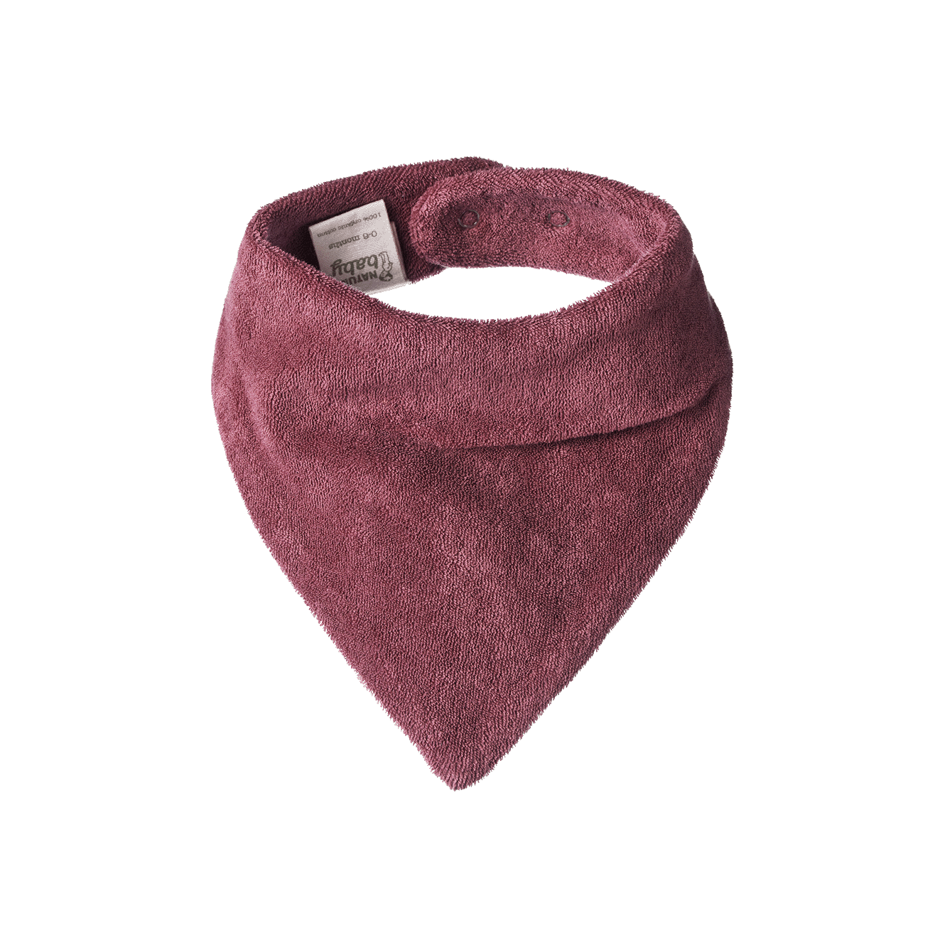 Triangle Bib Terry - Rhubarb