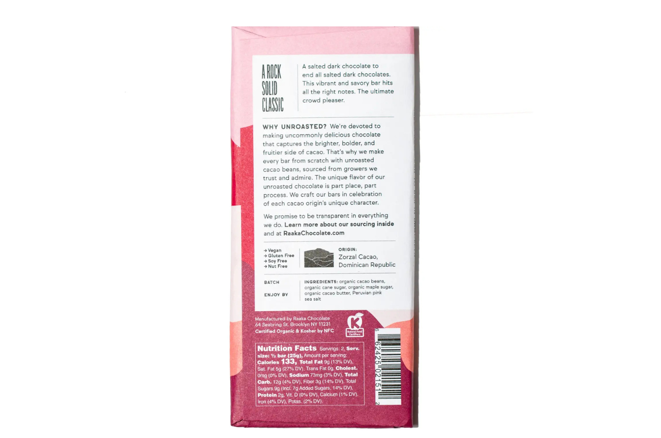 Pink Sea Salt Chocolate Bar