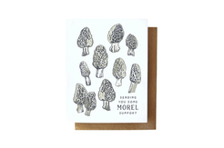 Root & Branch Paper Co. Morel Support-Mushroom Encouragement Card Eco Friendly Seasonal Greeting Cards