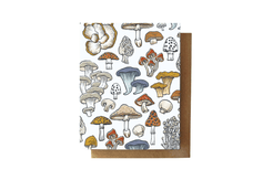 Root & Branch Paper Co. Mushroom+Fungi Everyday Greeting Card Eco Friendly Seasonal Greeting Cards