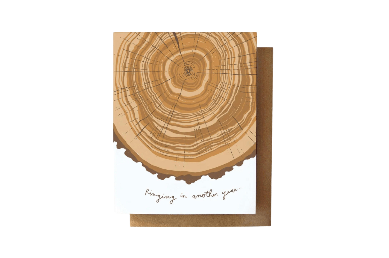 Root & Branch Paper Co. Ringing In Another Year-New Years Birthday Card Eco Friendly Seasonal Greeting Cards