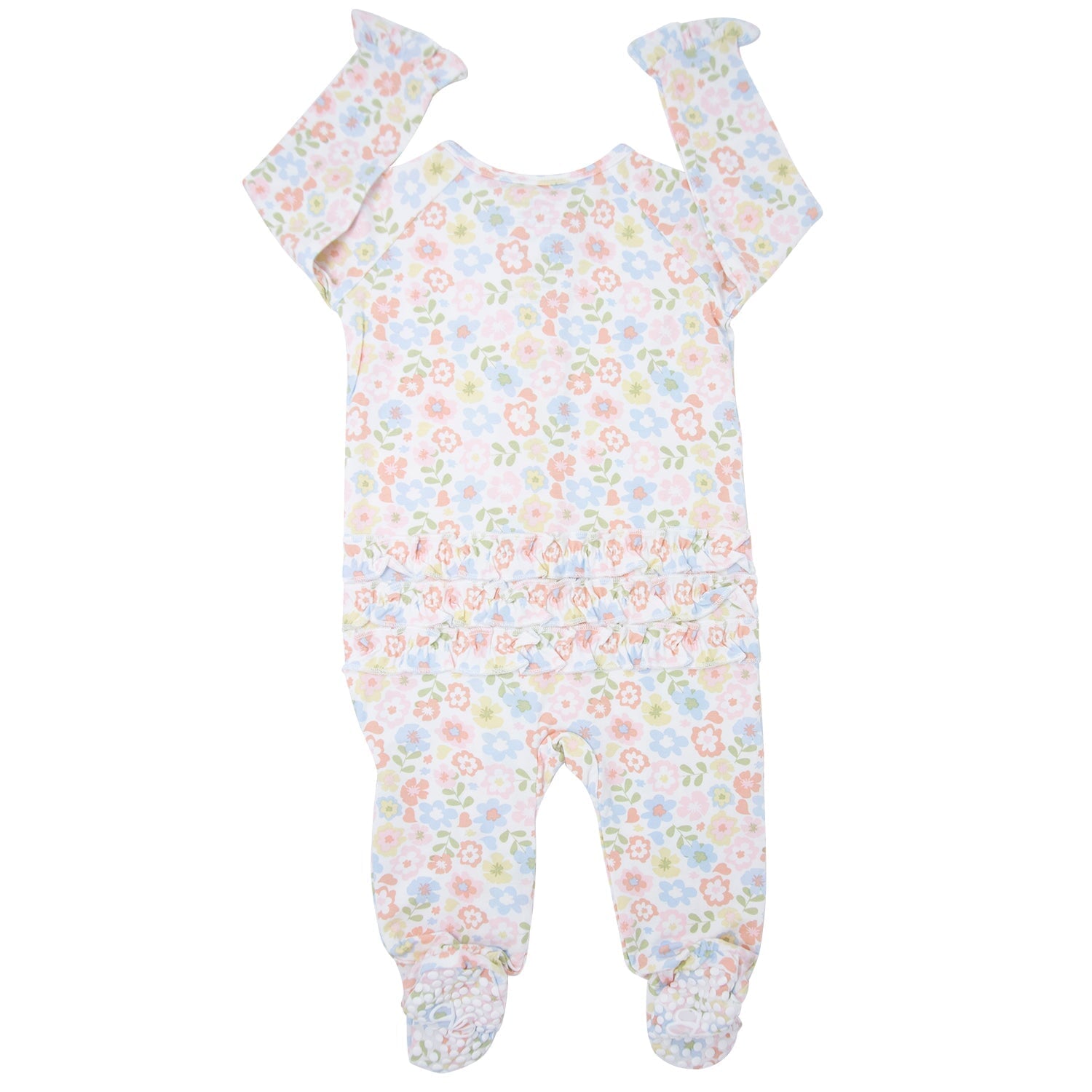 Ruffle Footie - Pretty Pansy