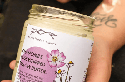 Sierra Roots Wellness Chamomile & Rose Whipped Tallow Butter