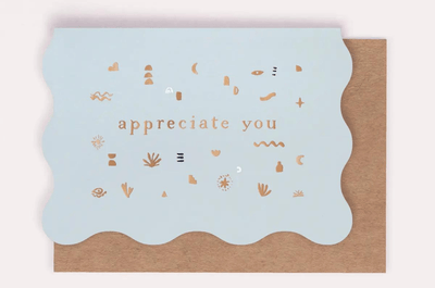 Sister Paper Co. Appreciate You Wavy Greeting Cards