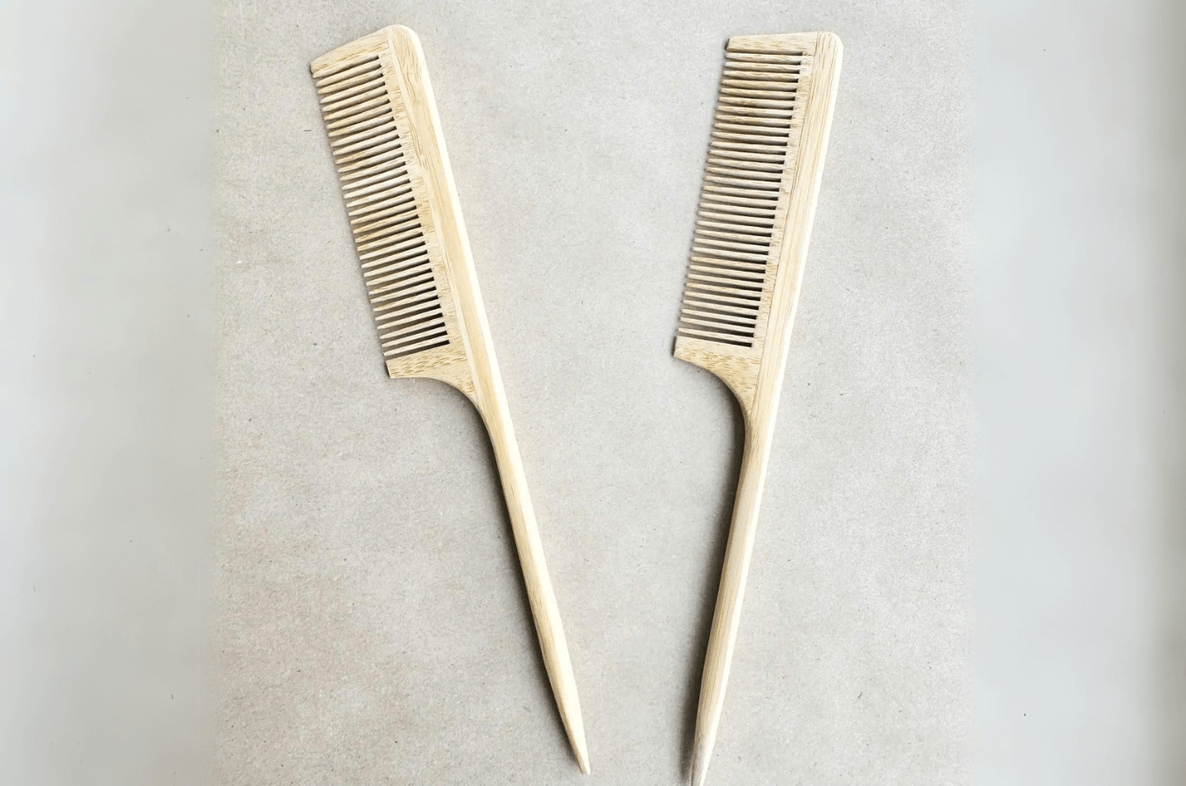 Smile Boutiques Natural Bamboo Hair Styling Comb