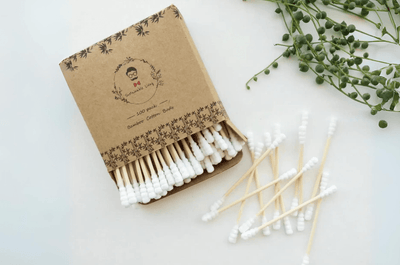 Smile Boutiques Organic Bamboo Cotton Buds-100 Pack