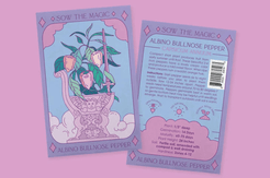 Sow the Magic Albino Bullnose Pepper Tarot Seed Collection