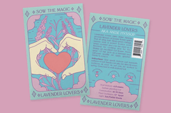 Sow the Magic Lavender Hyssop Tarot Seed Collection
