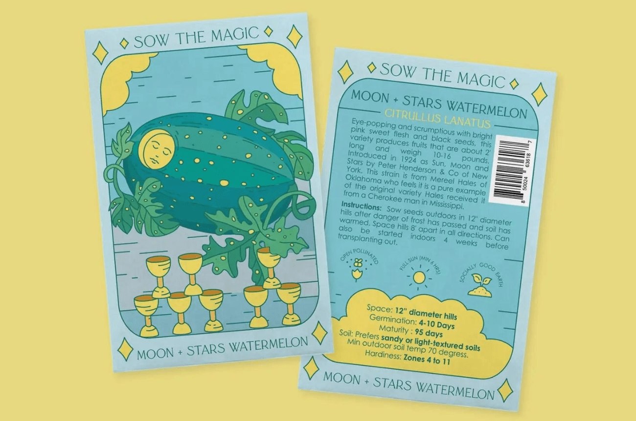 Sow the Magic Moon + Stars Watermelon Tarot Seed Collection