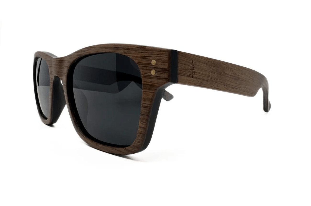Tahoe Timber Walnut/Ebony Wooden Sunglasses- Richardson