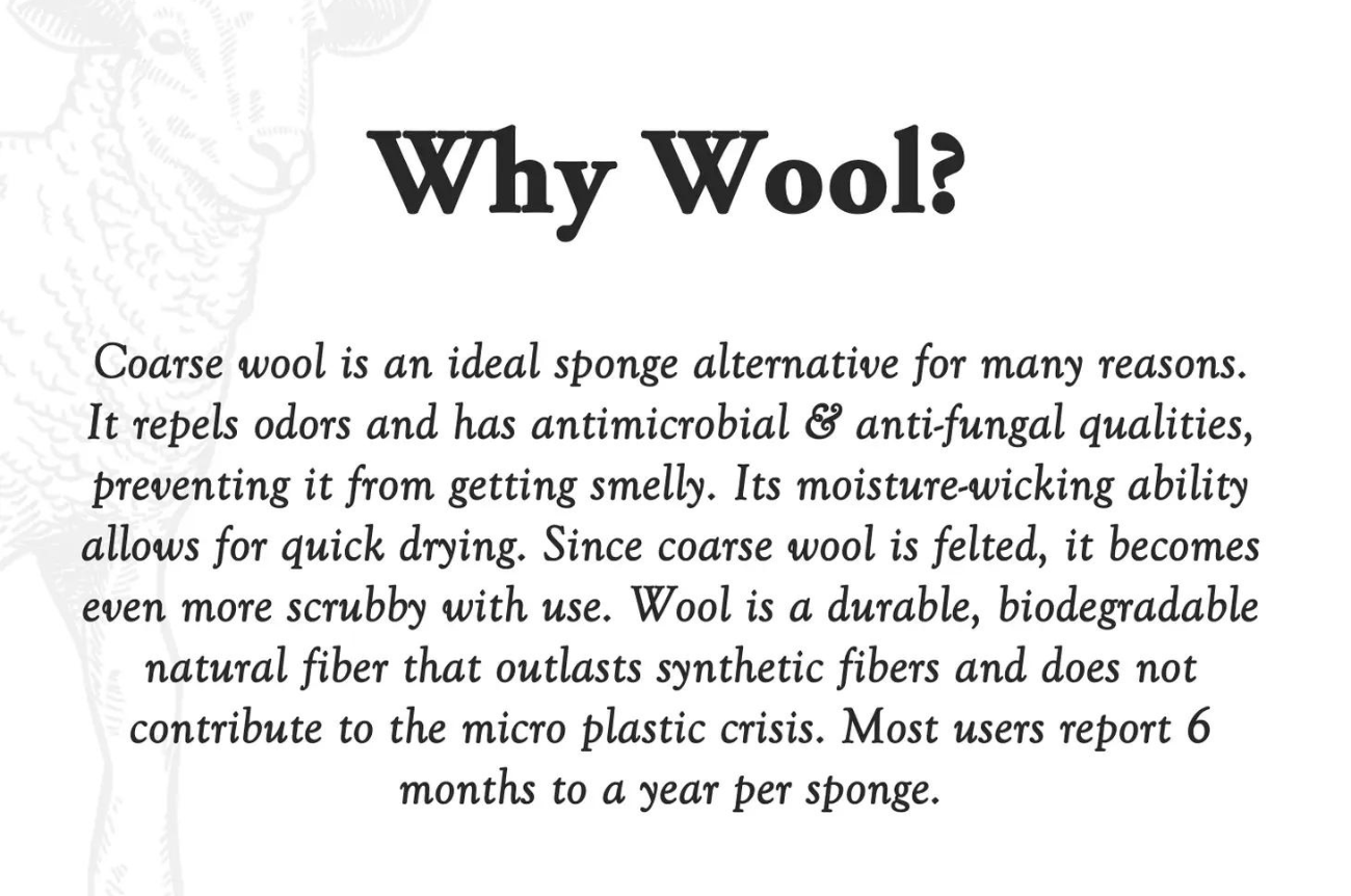 The Waste Less Shop Wool Scrub