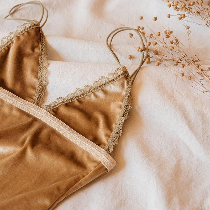 Velvet Women's Bodysuit - Naelle Honey