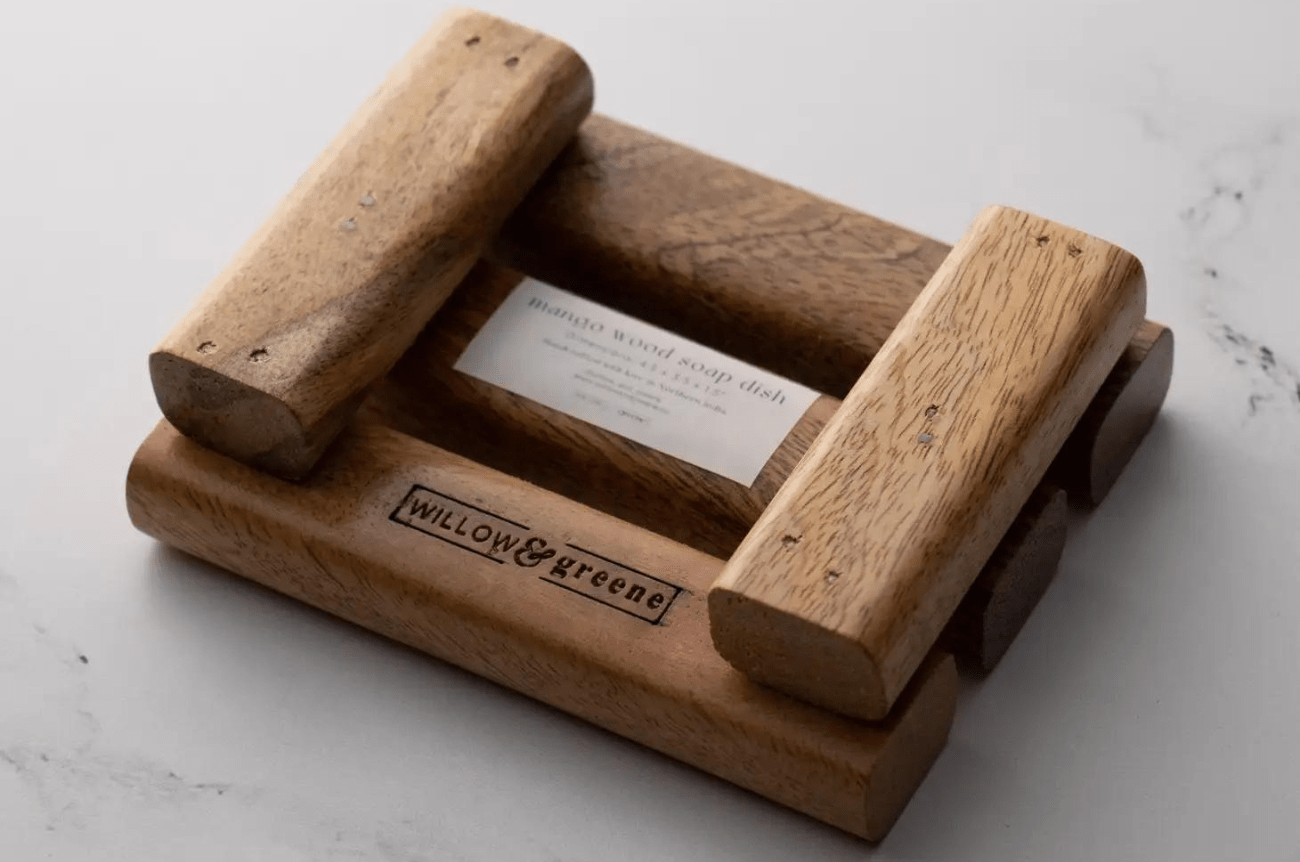 Willow & Greene Mango Wood Soap Dish