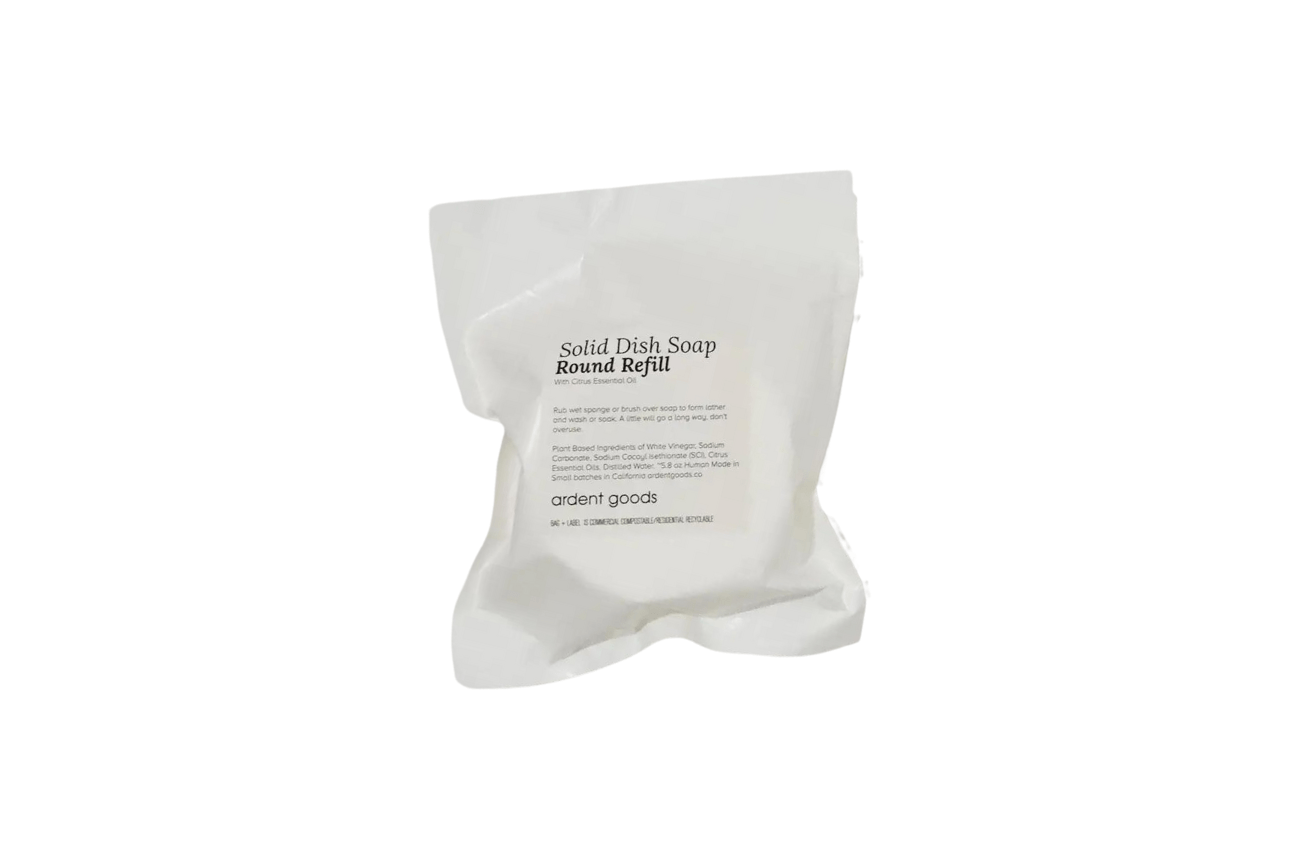 Ardent Goods Solid Dish Soap in Porcelain Bowl Refill