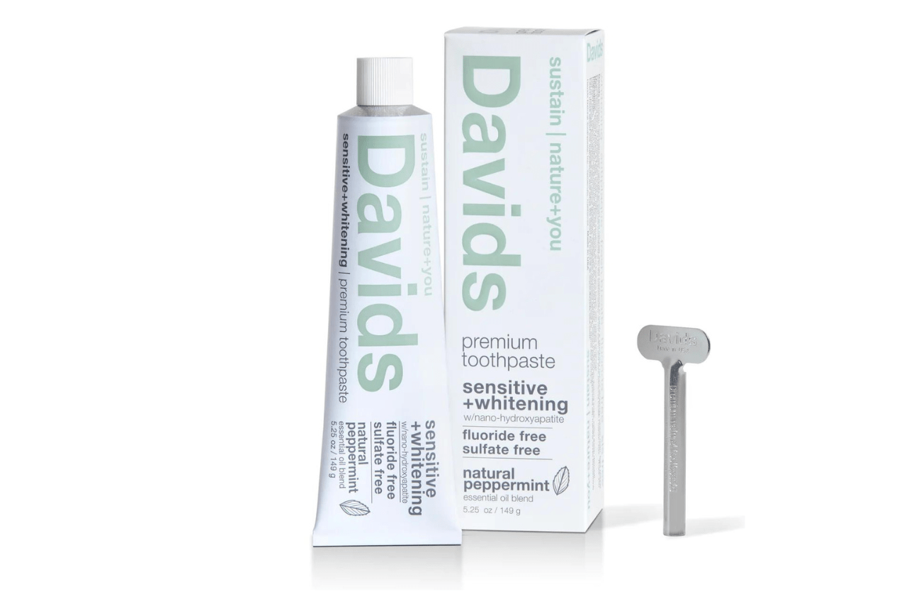 David's Peppermint Sensitivity + Whitening Toothpaste