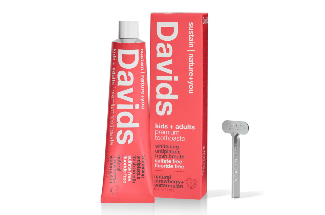 David's Strawberry Kids + Adults Toothpaste