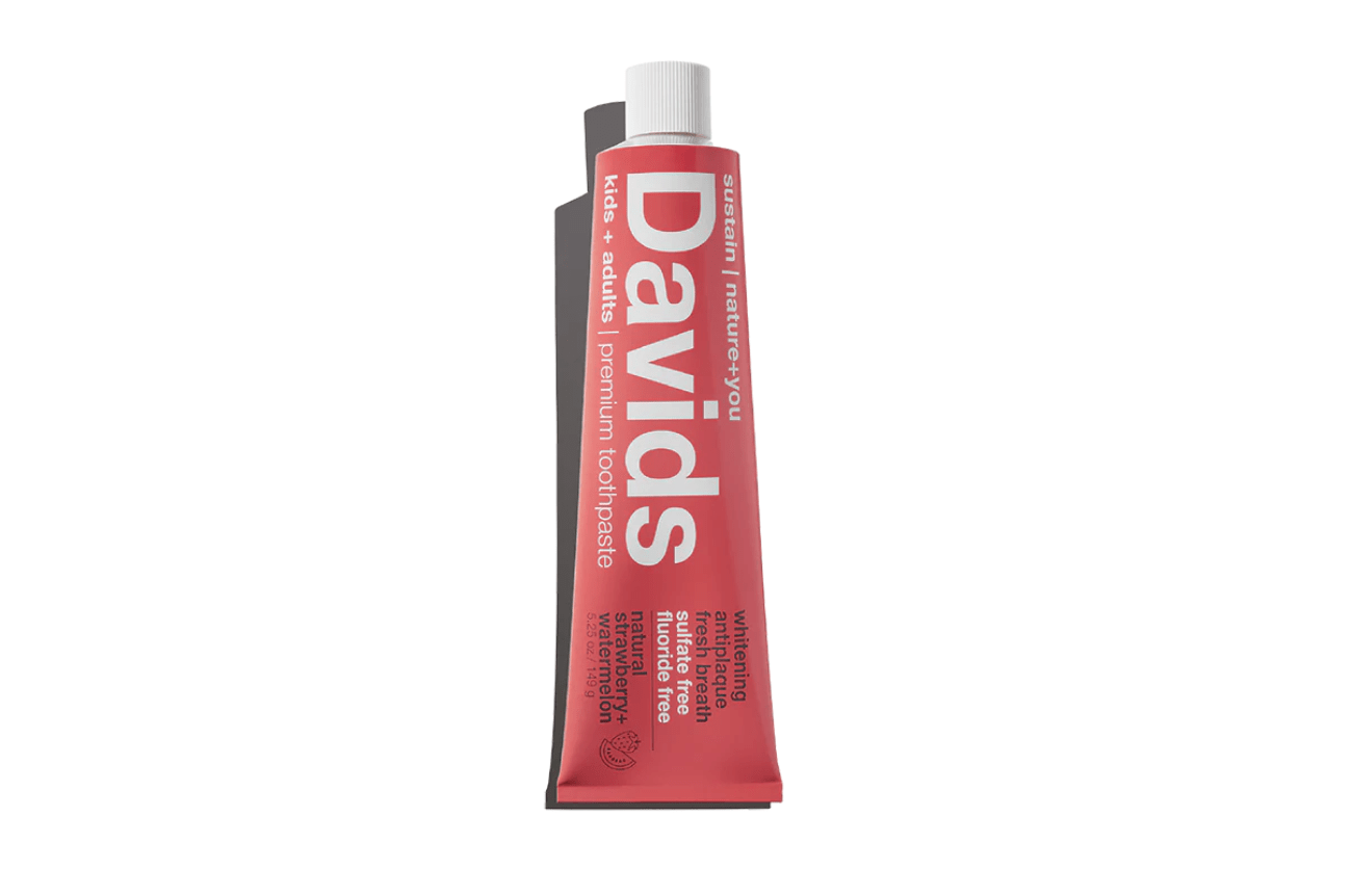 David's Strawberry Kids + Adults Toothpaste