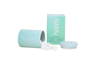 Huppy Peppermint Toothpaste Tablets - Box
