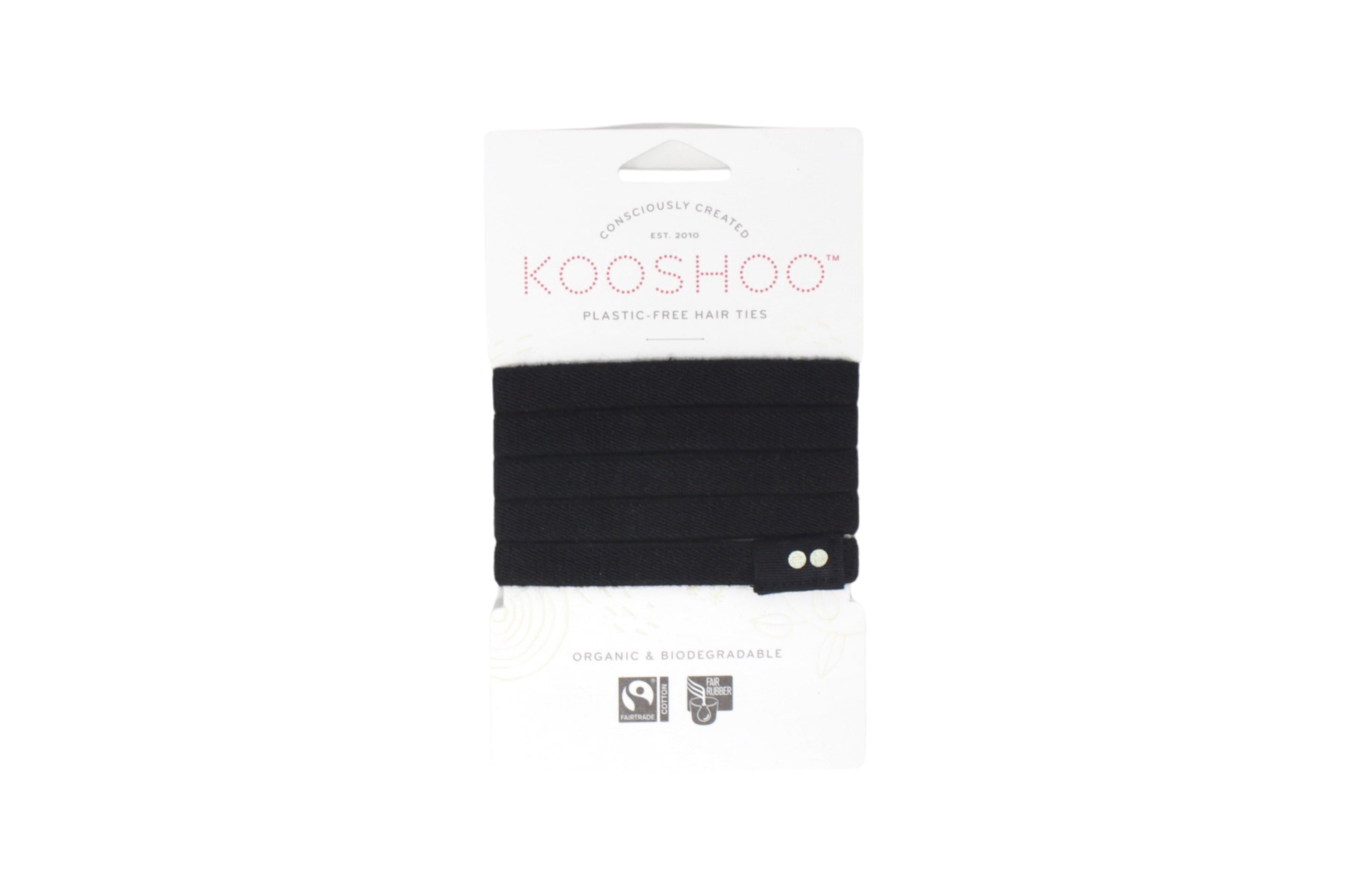 KooShoo Black Organic Hair Ties