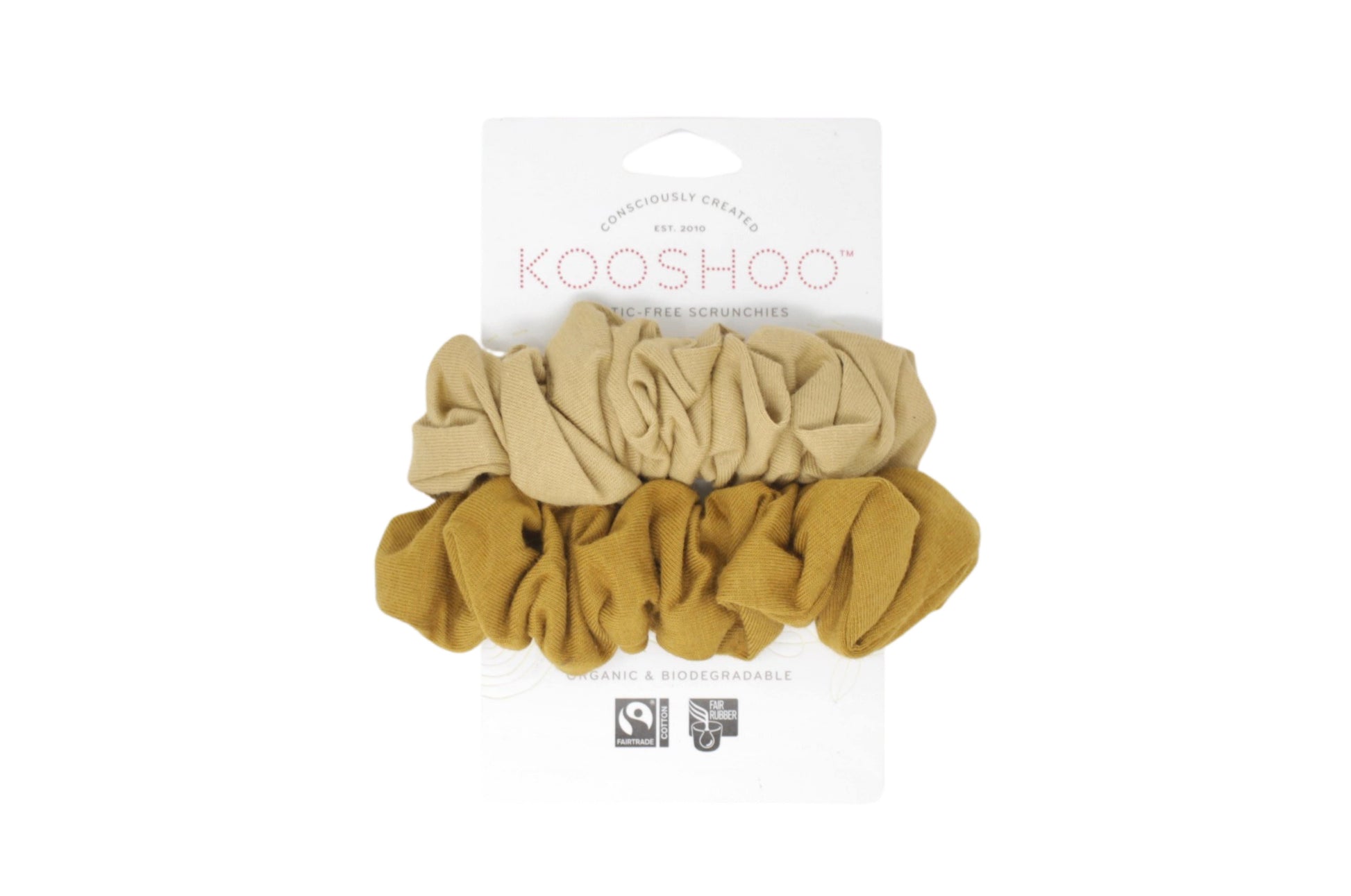 KooShoo Gold Sand Organic Scrunchies
