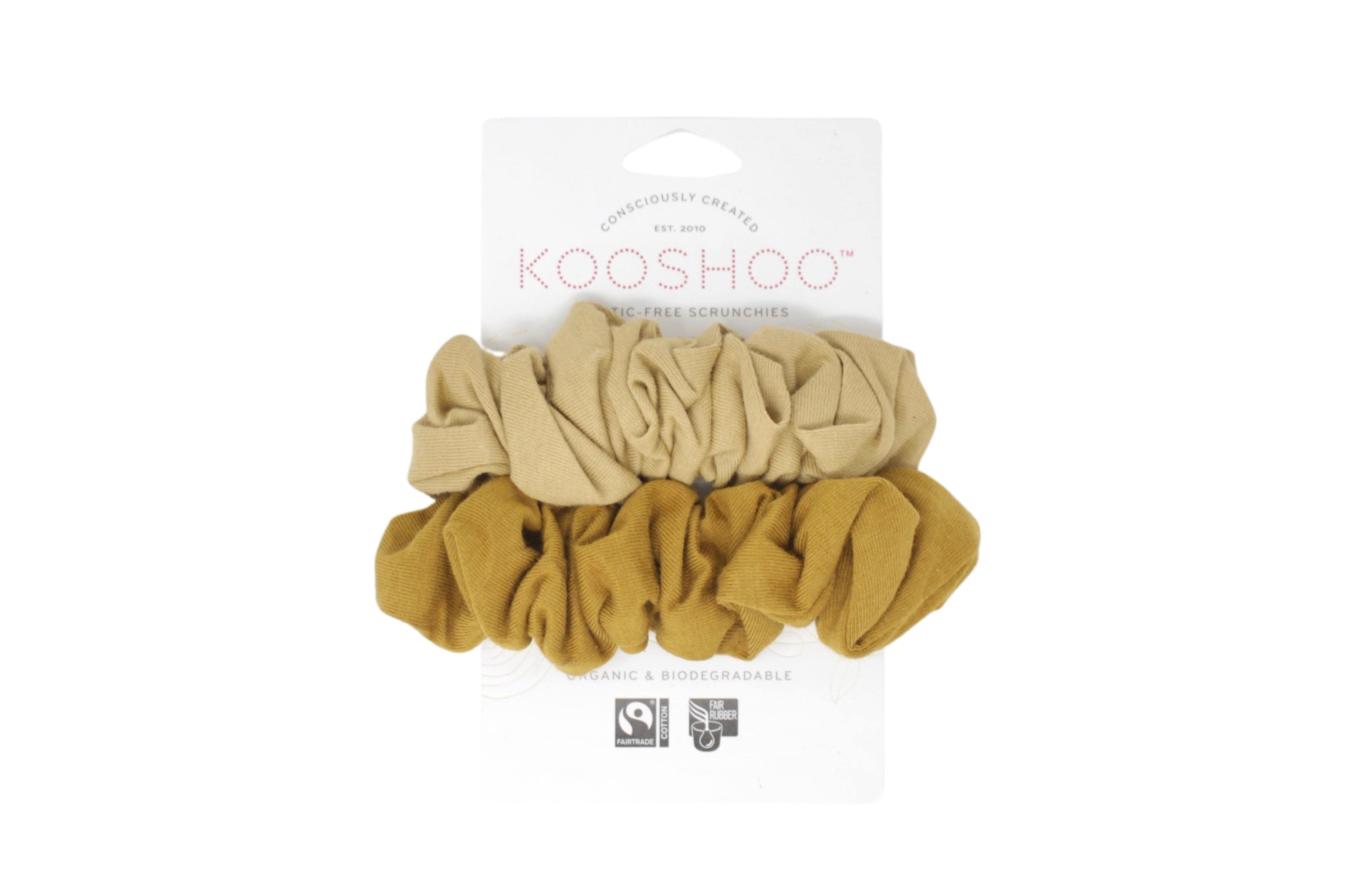 KooShoo Gold Sand Organic Scrunchies