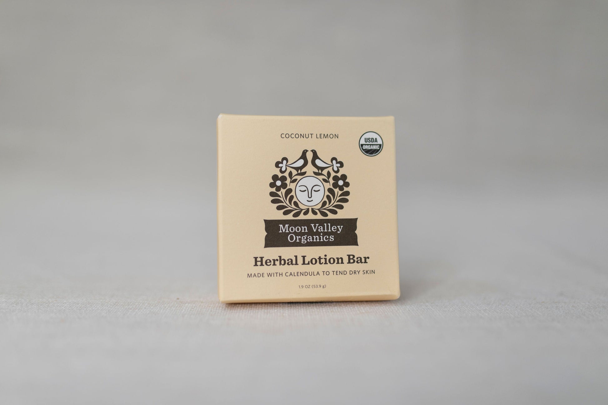 Moon Valley Organics Coconut Lemon Herbal Lotion Bar