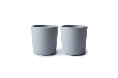 Mushie Cloud Silicone Dinnerware Cups- Set of 2