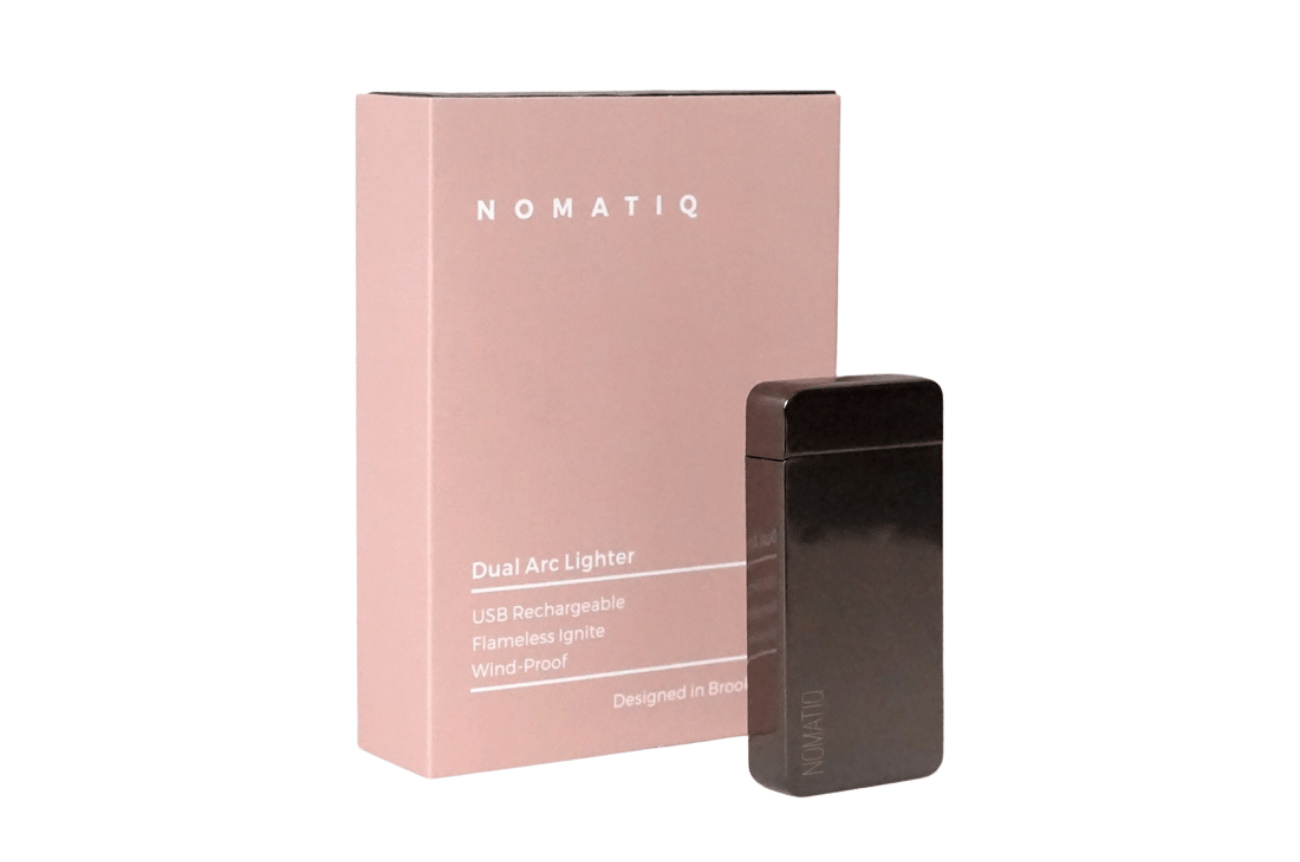 Nomatiq Black Electric Dual Arc Rechargeable Lighter