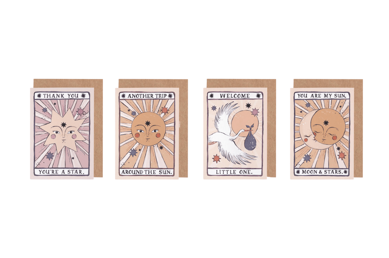 Sister Paper Co. Sustainable Greeting Cards- Tarot Collection