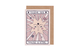 Sister Paper Co. Thank You You're A Star Sustainable Greeting Cards- Tarot Collection