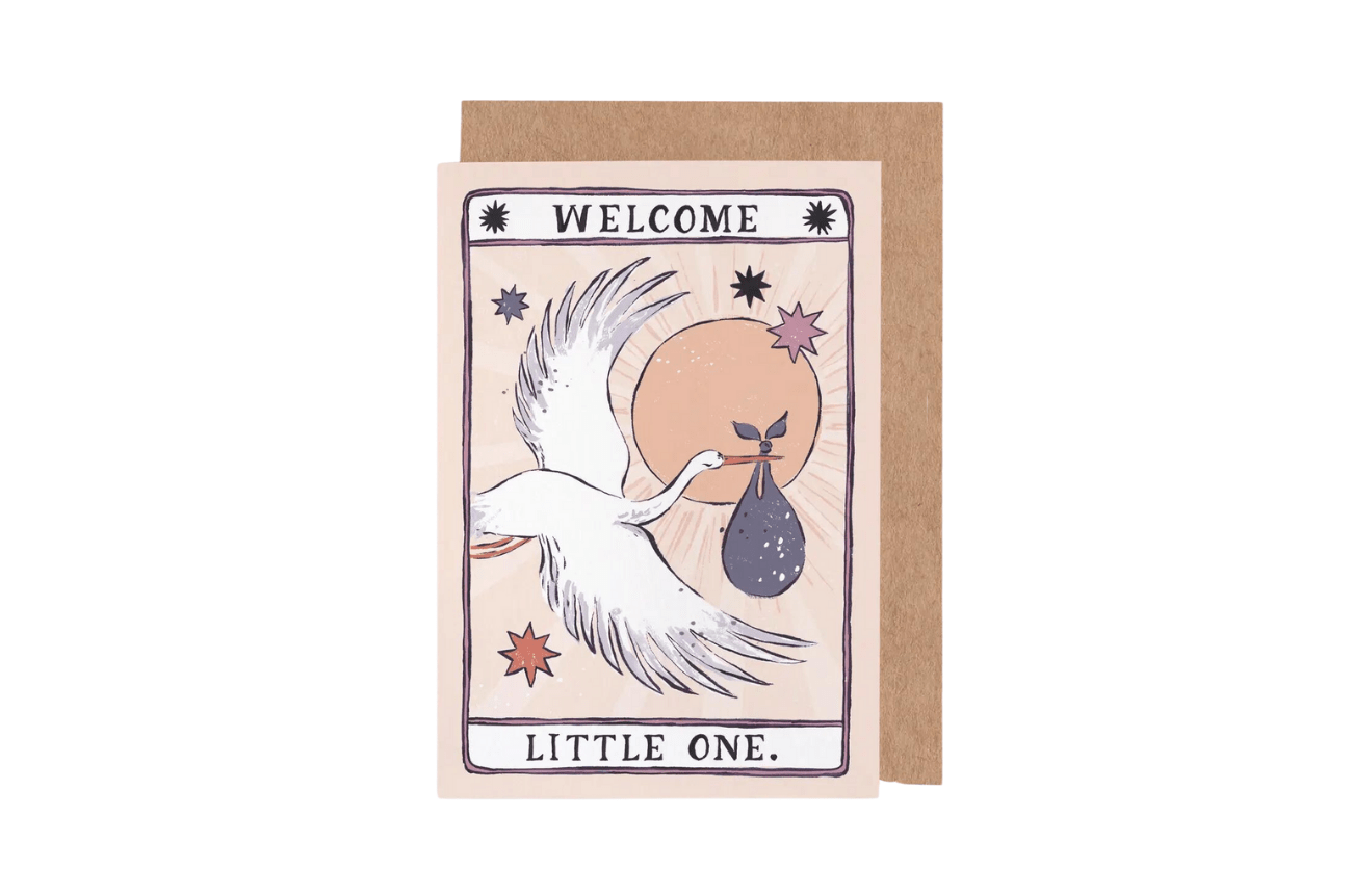 Sister Paper Co. Welcome Little One Sustainable Greeting Cards- Tarot Collection